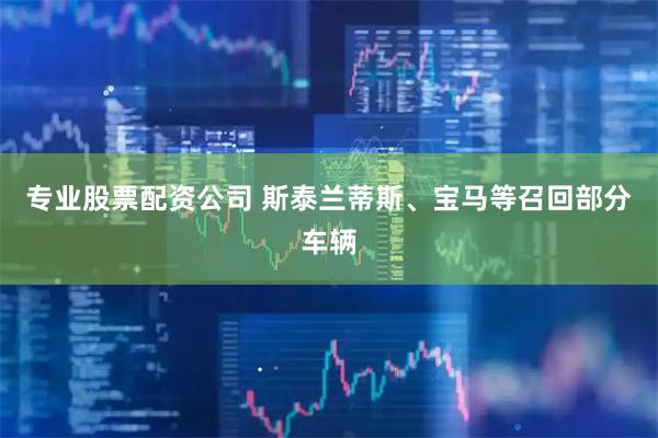 专业股票配资公司 斯泰兰蒂斯、宝马等召回部分车辆