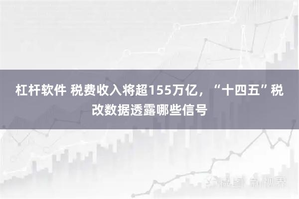 杠杆软件 税费收入将超155万亿，“十四五”税改数据透露哪些信号