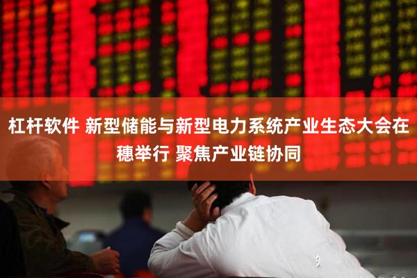 杠杆软件 新型储能与新型电力系统产业生态大会在穗举行 聚焦产业链协同